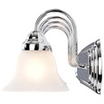 NUVO Lighting 60-318 Ballerina, 4-Light, 30in, Vanity with Alabaster Glass Bell Shades