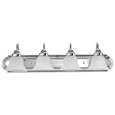 NUVO Lighting 60-318 Ballerina, 4-Light, 30in, Vanity with Alabaster Glass Bell Shades