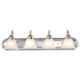 NUVO Lighting 60-318 Ballerina, 4-Light, 30in, Vanity with Alabaster Glass Bell Shades
