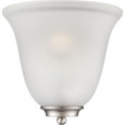 NUVO Lighting NUV-60-5377 Empire - 1 Light - Wall Sconce - Brushed Nickel with Frosted Glass