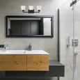 NUVO Lighting 60-5553 Mobili, 3 Light, Vanity Fixture with Satin White Glass