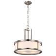 NUVO Lighting 60-2857 Odeon, 4-Light, Pendant with Satin White Glass
