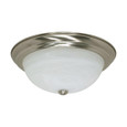NUVO Lighting NUV-60-199 3 Light - 15 in. - Flush Mount - Alabaster Glass
