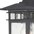 NUVO Lighting 60-4953 Cove Neck, 1-Light, 12in, Outdoor Lantern with Clear Seed Glass