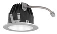 RAB NDLED6RD-WYY-W-S RECESSED DOWNLIGHTS 20 LUMENS NDLED6RD 6 INCH ROUND UNIVERSAL DIMMING WALL WASHER BEAM SPREAD 2700K 80CRI WHITE CONE SILVER TRIM