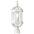 NUVO Lighting NUV-60-4974 Boxwood - 1 Light - 19 in. - Outdoor Post with Clear Beveled Glass