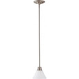 NUVO Lighting NUV-60-3257 Empire - 1 Light - 7 in. - Mini Pendant with Frosted White Glass