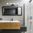 NUVO Lighting 60-5554 Mobili, 4-Light, Vanity Fixture with Satin White Glass