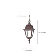 NUVO Lighting NUV-60-488 Briton - 1 Light - 10 in. - Hanging Lantern with Clear Glass