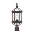 NUVO Lighting NUV-60-4975 Boxwood - 1 Light - 19 in. - Outdoor Post with Clear Beveled Glass