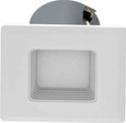 RAB R4S7950120WB RETROFIT DOWNLIGHTS 620 LUMENS RETROFIT DOWNLIGHT 7W 4 INCHES SQUARE 90CRI 5000K 120V WHITE BAFFLE