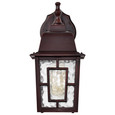 NUVO Lighting 60-4922 Banyan, 1-Light, 12in, Outdoor Wall with Clear Water Glass