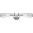 NUVO Lighting NUV-60-5263 Beaker - 2 Light - Wall Sconce with Clear Glass - Vintage lamps Included