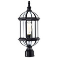 NUVO Lighting NUV-60-4976 Boxwood - 1 Light - 19 in. - Outdoor Post with Clear Beveled Glass