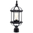 NUVO Lighting NUV-60-4976 Boxwood - 1 Light - 19 in. - Outdoor Post with Clear Beveled Glass