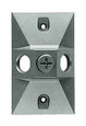 RAB R14-3 OUTDOOR ACCESSORY WEATHERPROOF COVER RECTANGULAR 3 HOLE SILVER GRAY