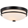 NUVO Lighting 60-5586 Neval, 2 Light, Flush Fixture with Satin White Glass