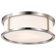 NUVO Lighting 60-2864 Odeon, 3 Light, 17in, Flush Dome with Satin White Glass