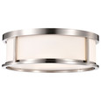 NUVO Lighting 60-2864 Odeon, 3 Light, 17in, Flush Dome with Satin White Glass