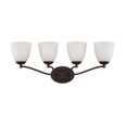 NUVO Lighting NUV-60-5134 Patton - 4 Light - Vanity Fixture with Frosted Glass