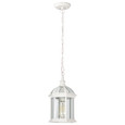 NUVO Lighting 60-4977 Boxwood, 1-Light, 14in, Outdoor Hanging with Clear Beveled Glass