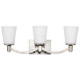NUVO Lighting 60-5823 Laguna, 3 Light, Vanity with White Glass