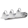 NUVO Lighting 60-317 Ballerina, 3 Light, 24in, Vanity with Alabaster Glass Bell Shades