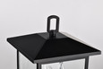 NUVO Lighting 60-5932 Jamesport Collection Outdoor 15in Post Light Pole Lantern, Matte Black with Clear Glass