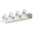 NUVO Lighting 60-3281 Ballerina, 4-Light, 30in, Vanity with Frosted White Glass