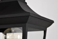 NUVO Lighting NUV-60-5745 Jasper Collection Outdoor 14 inch Post Light Pole Lantern - Matte Black Finish with Clear Glass