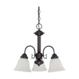 NUVO Lighting NUV-60-3142 Ballerina - 3 Light - 20 in. - Chandelier with Frosted White Glass