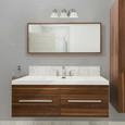 NUVO Lighting 60-342 Empire, 3 Light, 21in, Vanity with Alabaster Glass Bell Shades