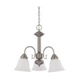 NUVO Lighting NUV-60-3241 Ballerina - 3 Light - 20 in. - Chandelier with Frosted White Glass