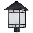 NUVO Lighting NUV-60-5605 Drexel - 1 light - Outdoor Post Fixture with Frosted Seed Glass