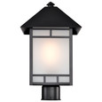 NUVO Lighting 60-5605 Drexel, 1-Light, Outdoor Post Fixture with Frosted Seed Glass