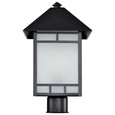 NUVO Lighting 60-5605 Drexel, 1-Light, Outdoor Post Fixture with Frosted Seed Glass