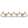 NUVO Lighting 60-3282 Ballerina, 5-Light, 36in, Vanity with Frosted White Glass