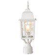 NUVO Lighting NUV-60-4927 Banyan - 1 Light - 17 in. - Outdoor Post with Clear Water Glass