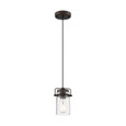 NUVO Lighting NUV-60-6731 Antebellum - 1 Light - Mini Pendant Fixture - Mahogany Bronze Finish with Clear Glass