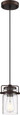 NUVO Lighting 60-6731 Antebellum, 1-Light, Mini Pendant Fixture, Mahogany Bronze Finish with Clear Glass