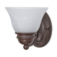 NUVO Lighting NUV-60-344 Empire - 1 Light - 7 in. - Vanity with Alabaster Glass Bell Shades