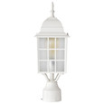 NUVO Lighting NUV-60-4907 Adams - 1 Light - 17 in. - Outdoor Post with Frosted Glass