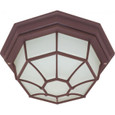 NUVO Lighting NUV-60-535 1 Light - 12 in. - Ceiling Spider Cage Fixture - Die Cast - Glass Lens