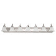 NUVO Lighting 60-3283 Ballerina, 7 Light, 48in, Vanity with Frosted White Glass