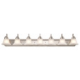 NUVO Lighting 60-3283 Ballerina, 7 Light, 48in, Vanity with Frosted White Glass