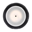NUVO Lighting 60-6434 Lansing, 3 Light, Flush with White Fabric Shade and Opal Diffuser
