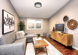 NUVO Lighting 60-6434 Lansing, 3 Light, Flush with White Fabric Shade and Opal Diffuser