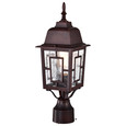 NUVO Lighting NUV-60-4928 Banyan - 1 Light - 17 in. - Outdoor Post with Clear Water Glass