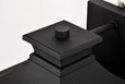 NUVO Lighting 60-5747 Jasper Collection Outdoor 11in Wall Light, Matte Black Finish with Clear Glass
