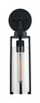 NUVO Lighting 60-7161 Marina, 1-Light, Wall Sconce Fixture, Matte Black Finish with Clear Glass
